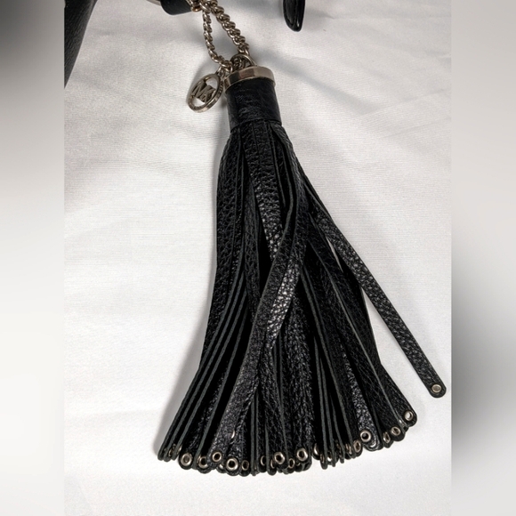 Michael Kors Brooklyn Camera Bag Suede Leather, Tassel & Rings Crossbody - Picture 12 of 15